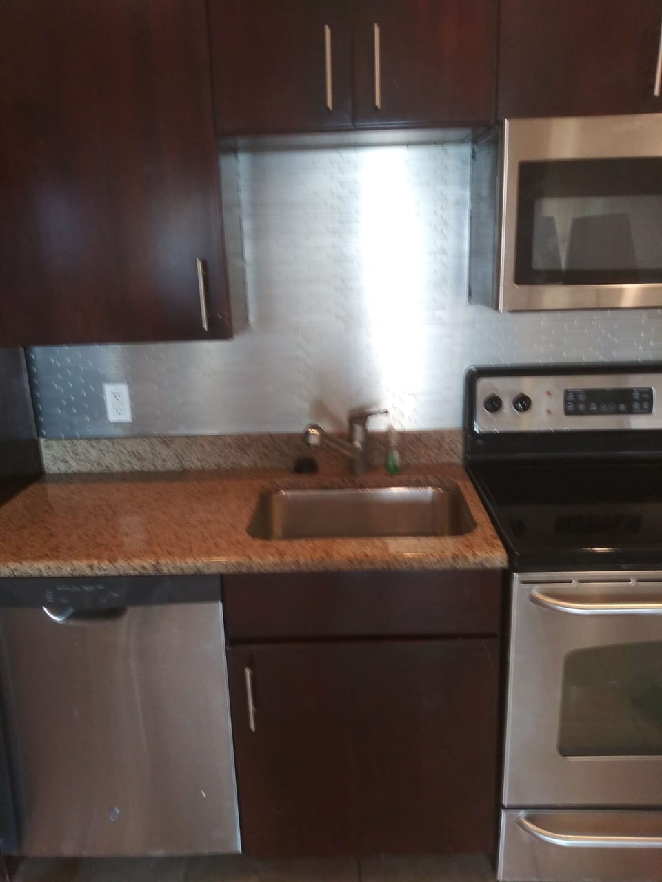 All stainless steel appliances  included