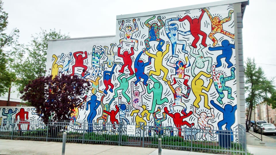 We the Youth is a 1987 mural by Keith Haring a few blocks away from our place.