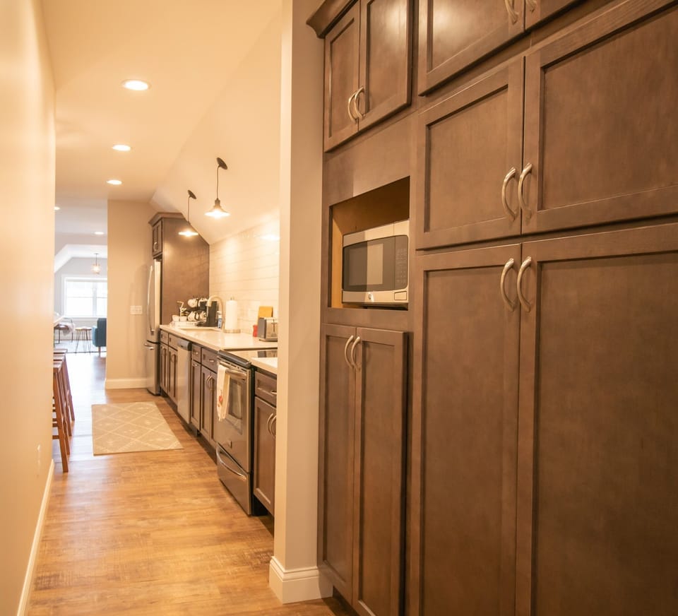 View from kitchen into living areas ~The Rooftop