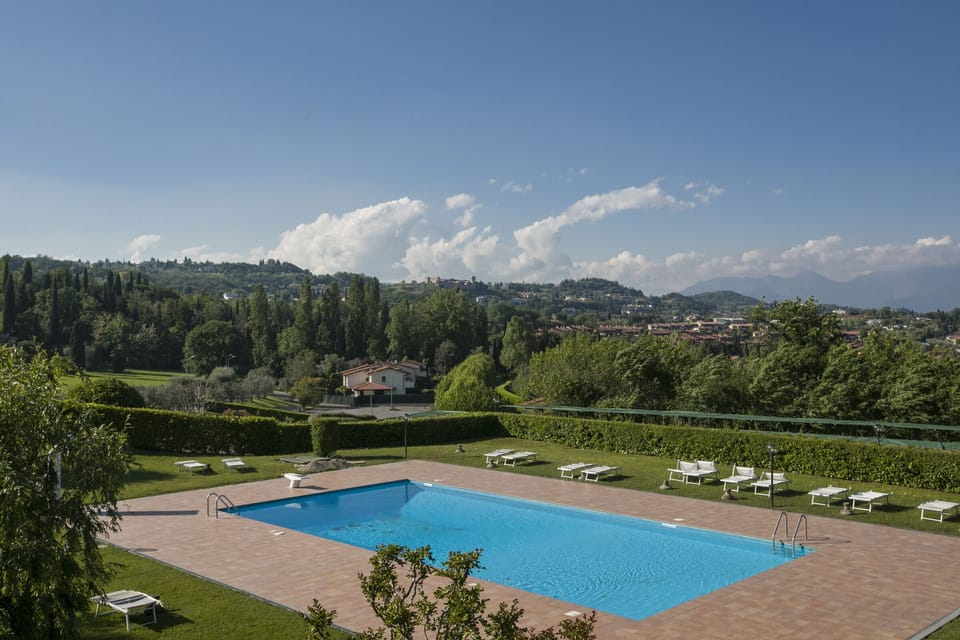 The swimming pool of the residence