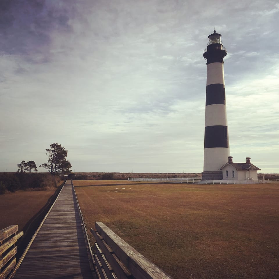 Bodie Lighthouse is a great attraction and only 30 minutes from the cottage.