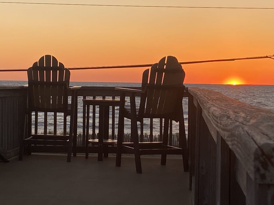 This is the view from the rooftop deck.  Bring your coffee and your camera!