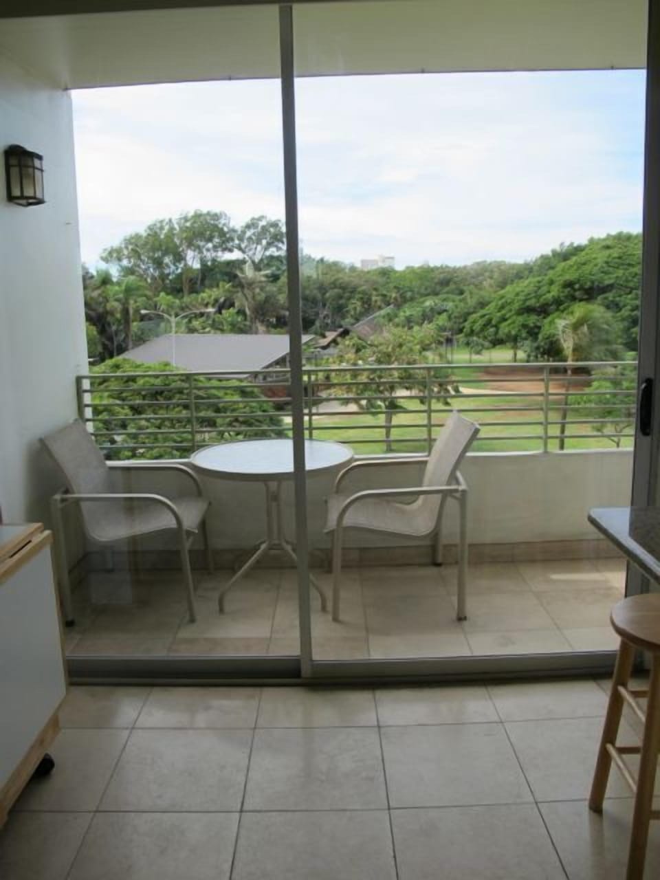 On the edge of Waikiki, your lanai & view look away from the city.