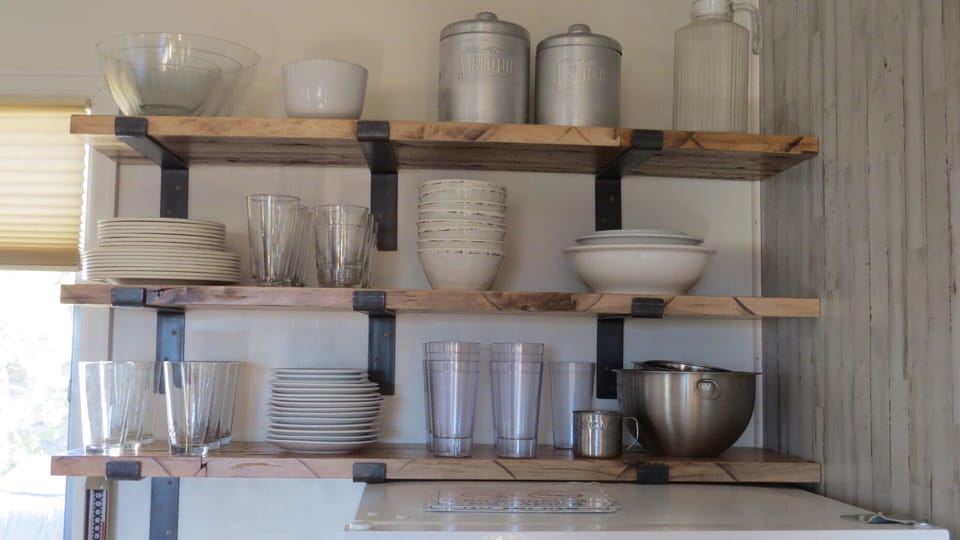Open shelving design