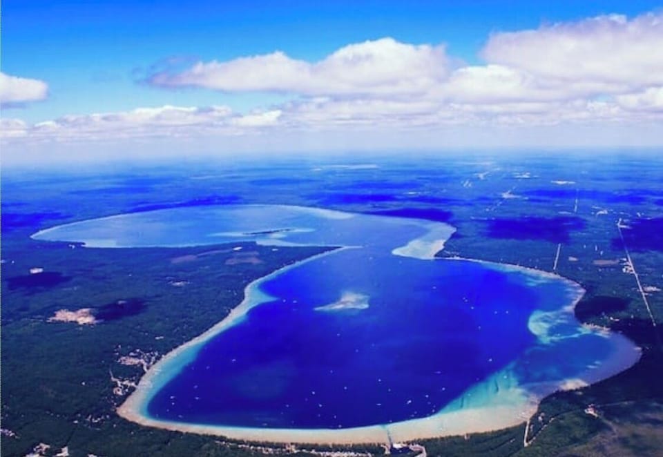 Air view of Huggins lake‼️