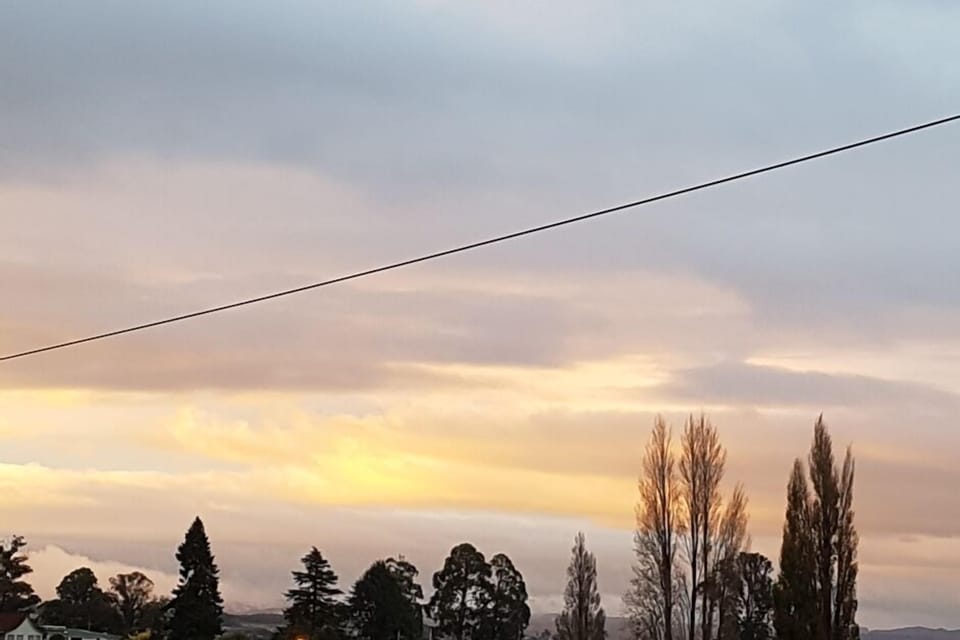 Deck at dusk