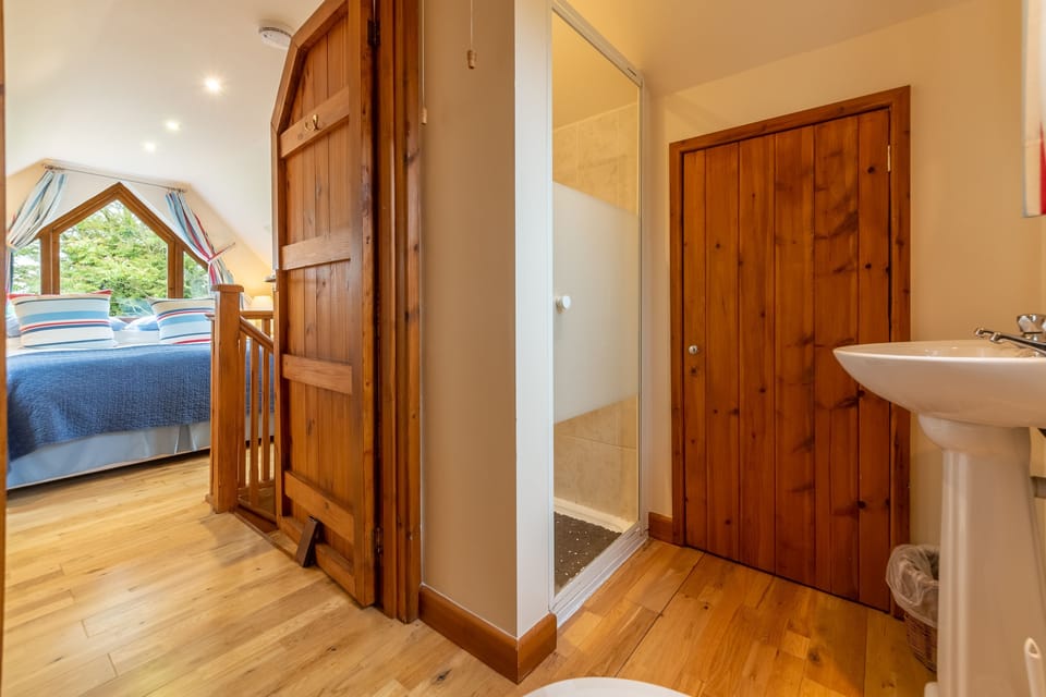 First floor: Shower room is part of master suite