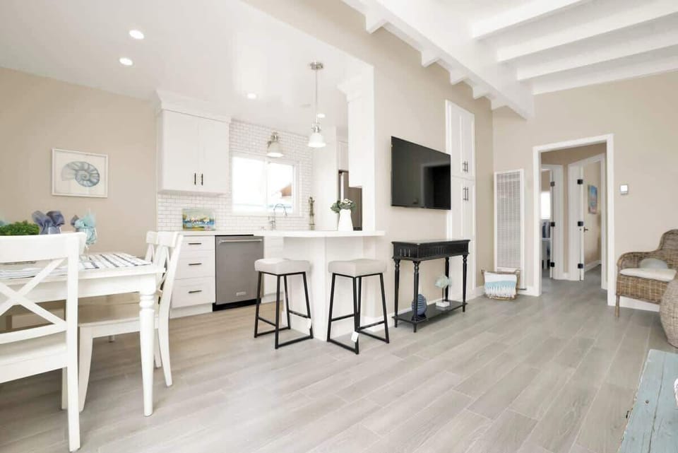 Unit B Living Area, dining, and Kitchen