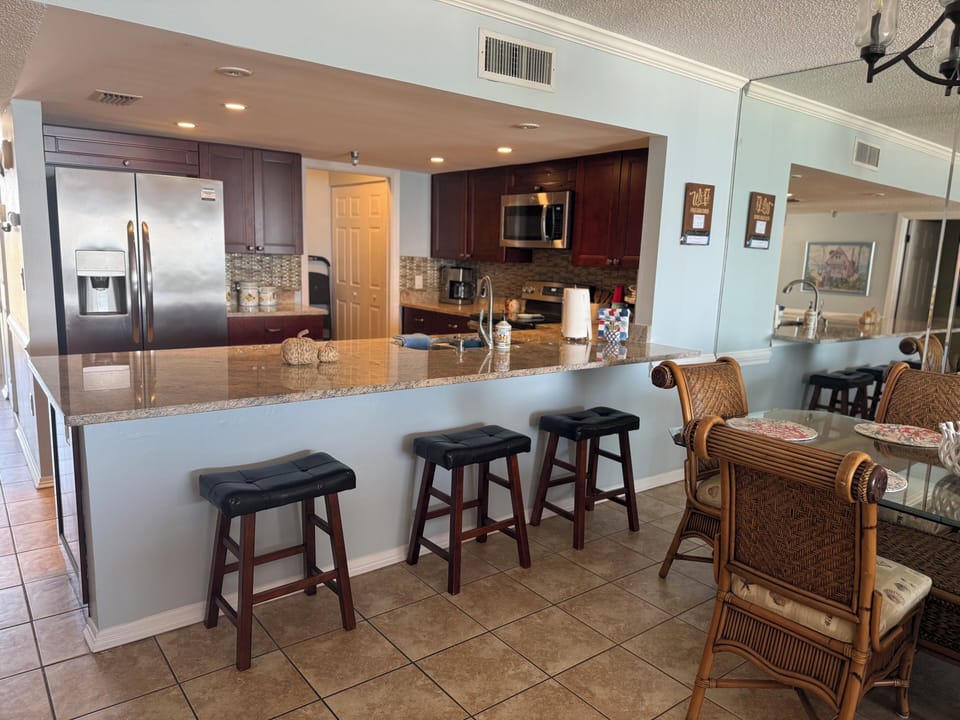 Kitchen and bar seating