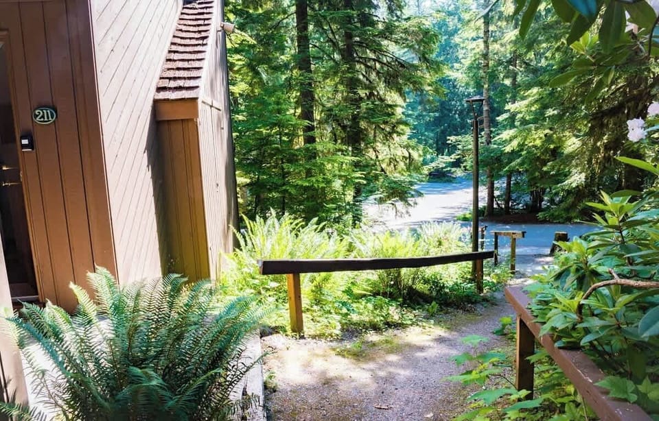 Stairway to entry of unit