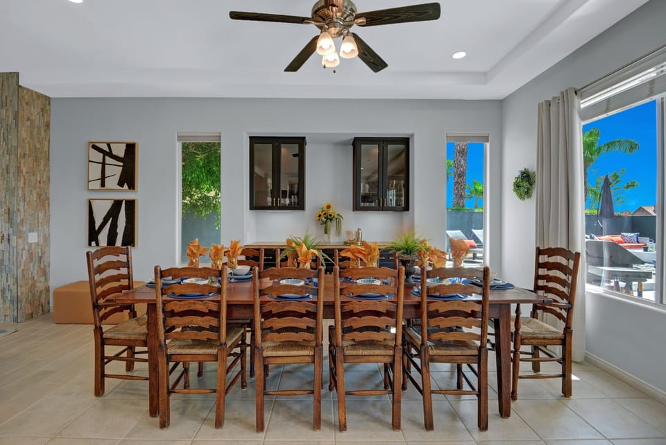 Beautiful dining room with seating for 10