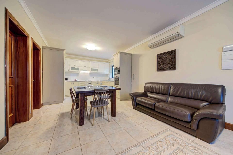 Our dining area is just right off the kitchen, making it quick and easy to serve meals.