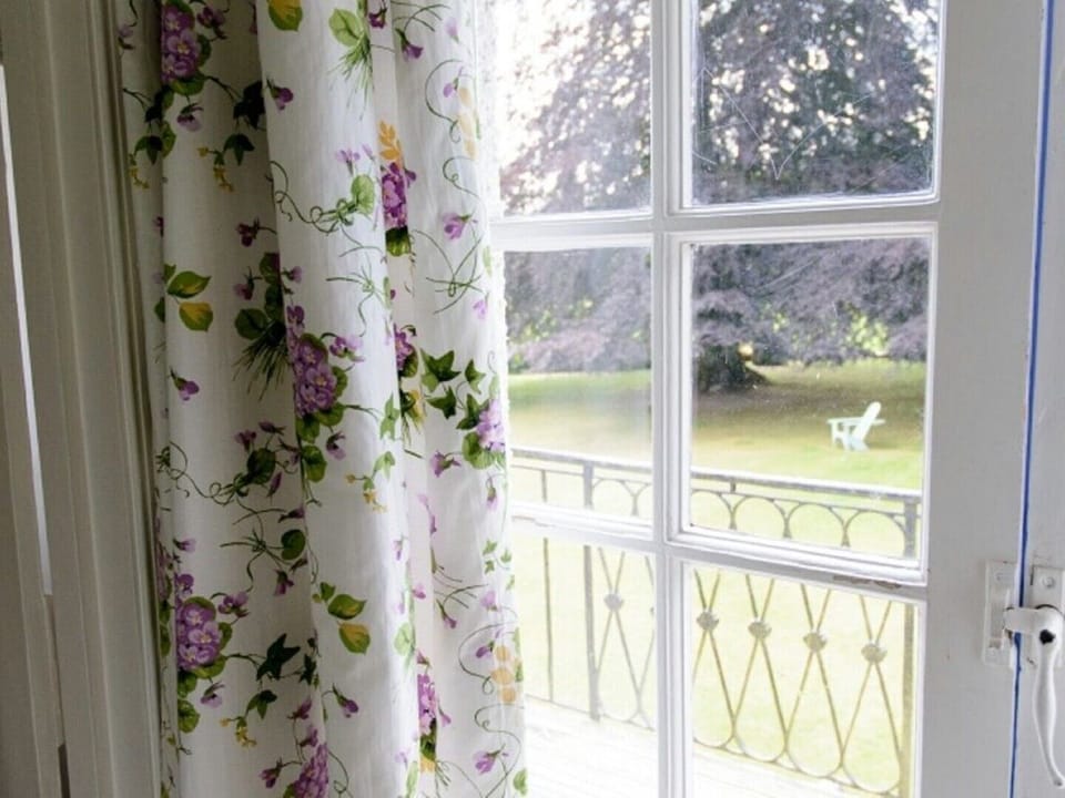 Garden viewed from a bedroom balcony