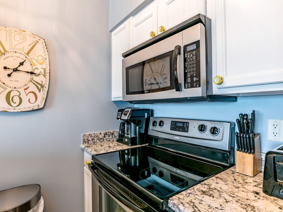 Kitchen Stove and Microwave