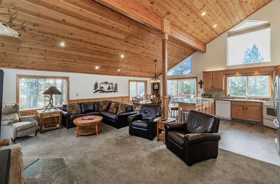 Large family room with plenty of seating