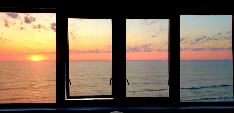 Spectacular sunrise from the Master bedroom 