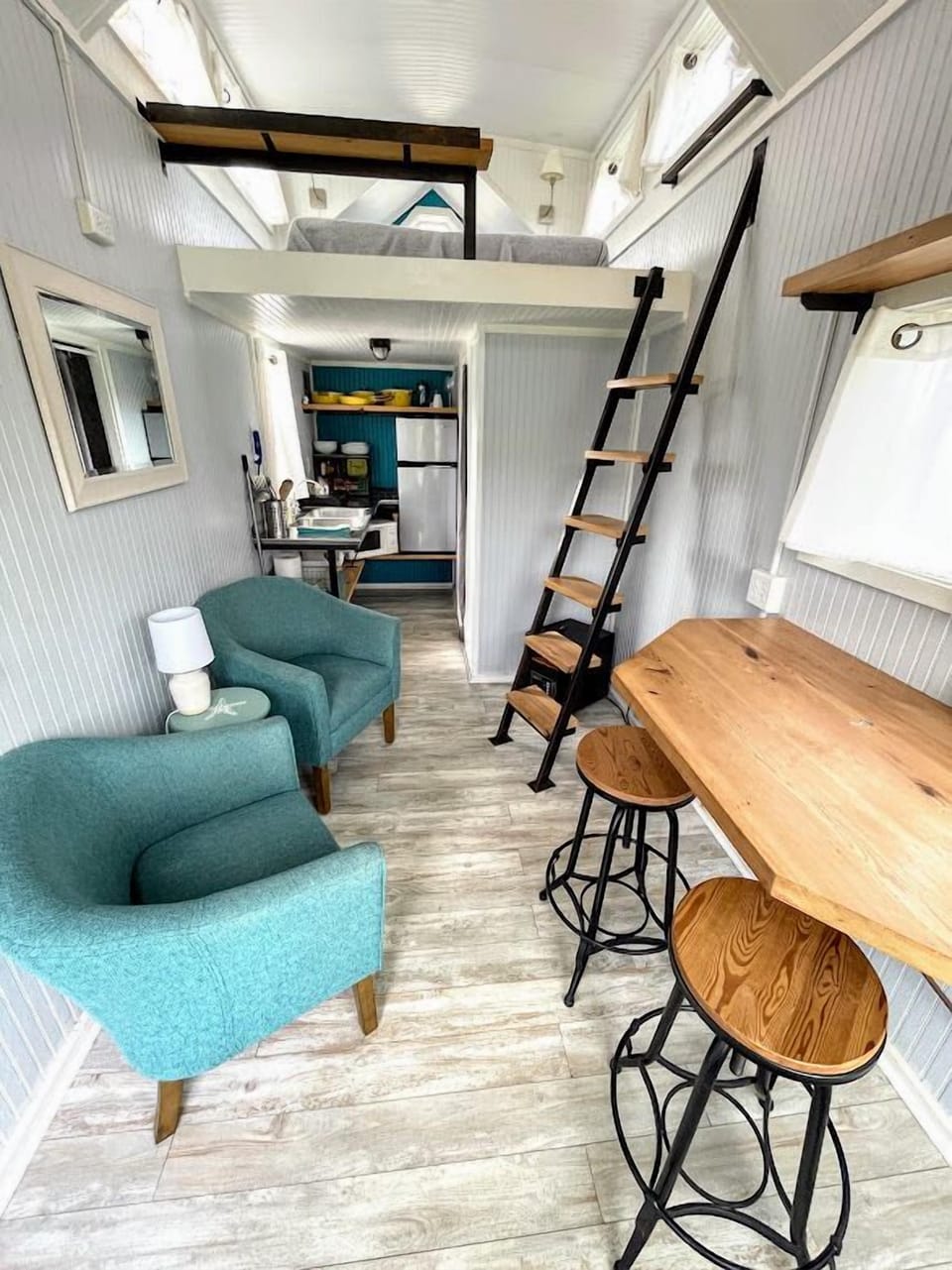 Comfy seating and work/eating area table