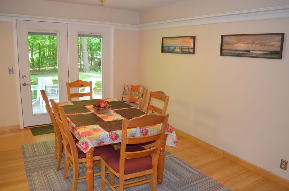 Dining room out to back deck