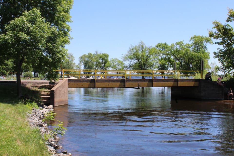 Bridge to get between Big Yellow and Little Yellow Lake.
