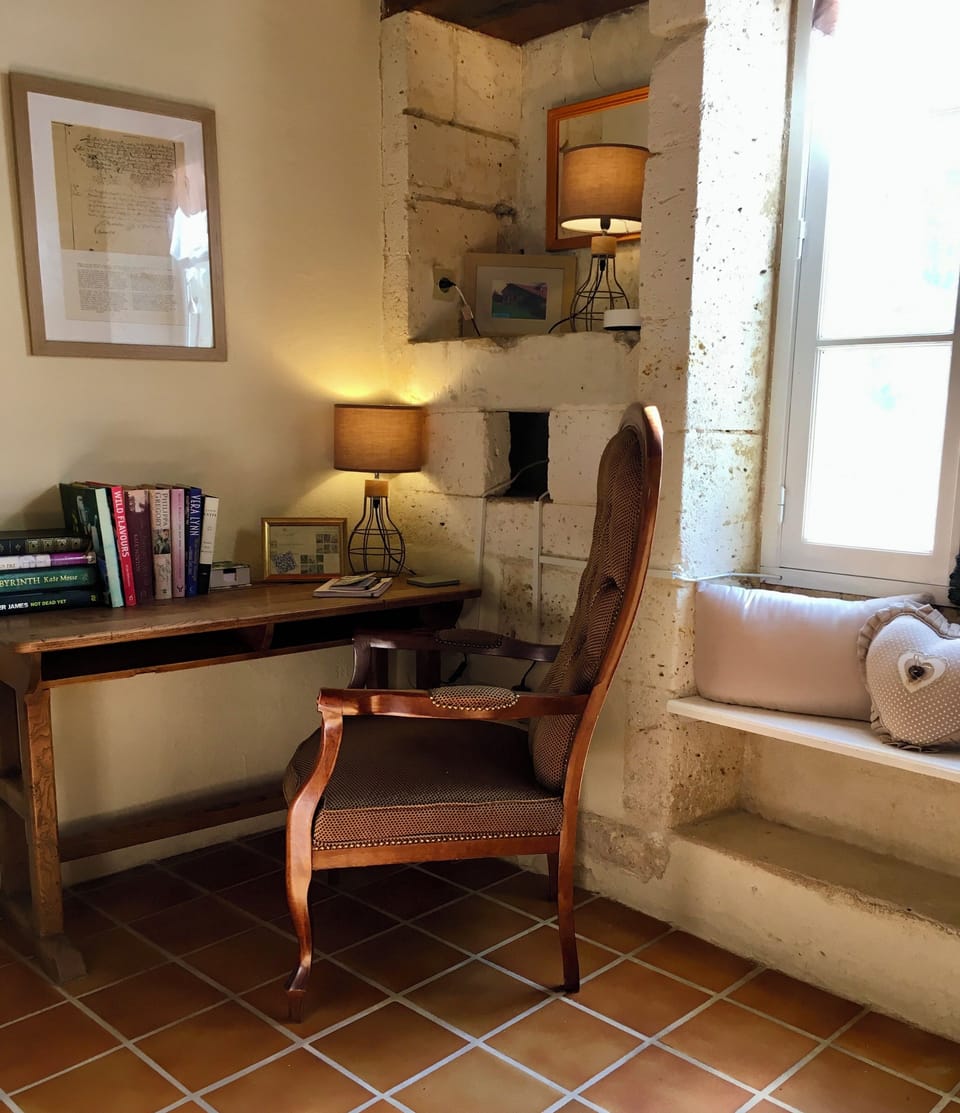 Desk area for remote working, or writing your next novel!
