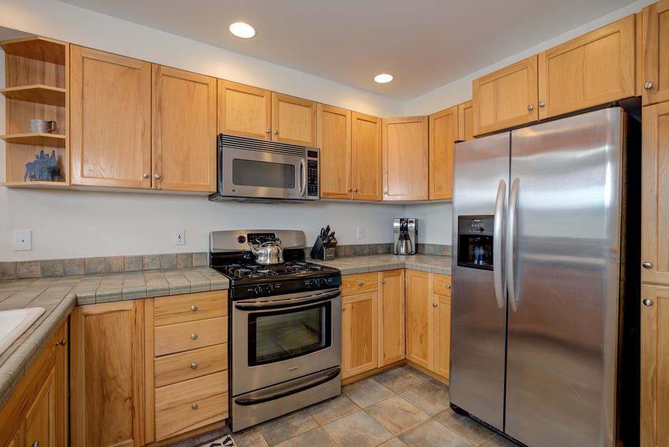 Well equipped kitchen. Please ask if you need a certain item. We may have it.