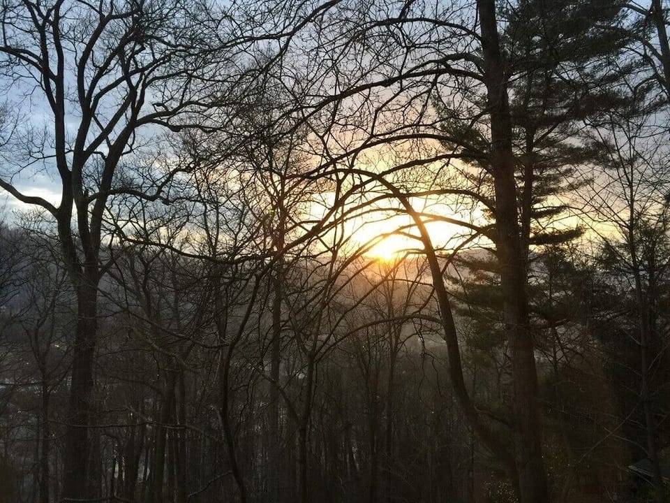 Sunrise from deck
