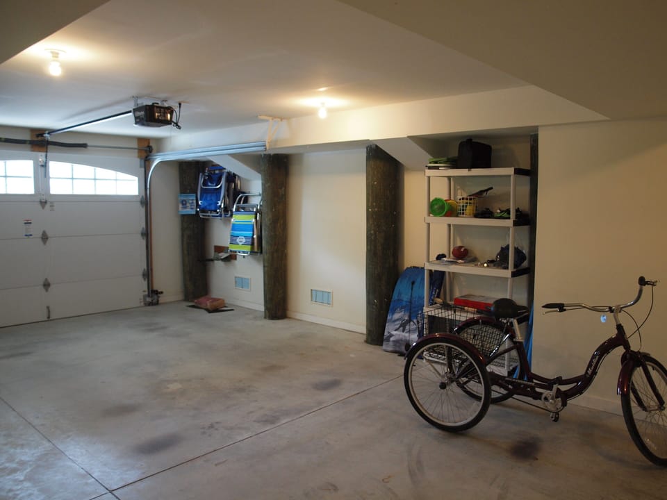 Bikes, beach chairs, toys, beach games, and floats 