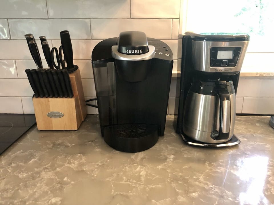 For coffee lovers!  Keurig and 12 cup drip coffee maker with thermal carafe! 