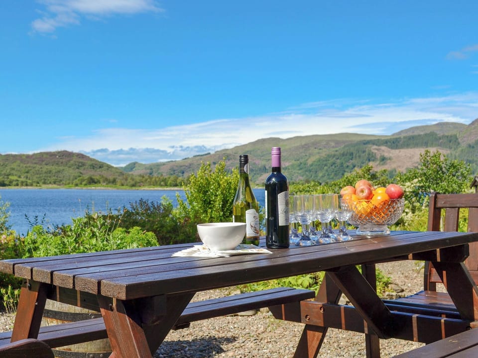Stunning views from the sitting out area of the garden | Dunyvaig, Colintraive, near Dunoon