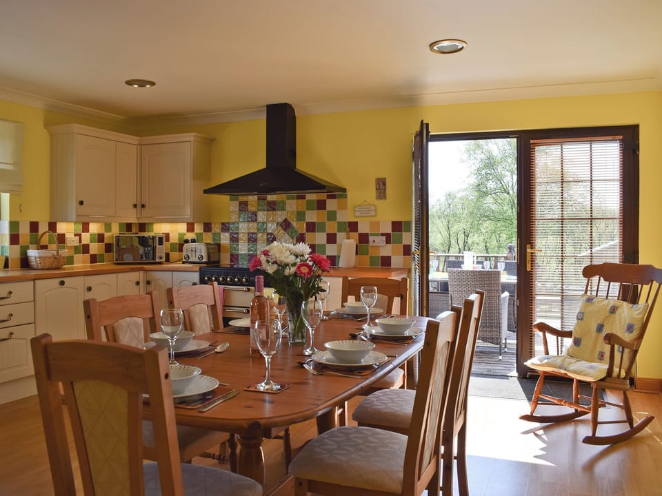 Kitchen with dining area | Lawford Lodge, Bonnybridge, near Falkirk