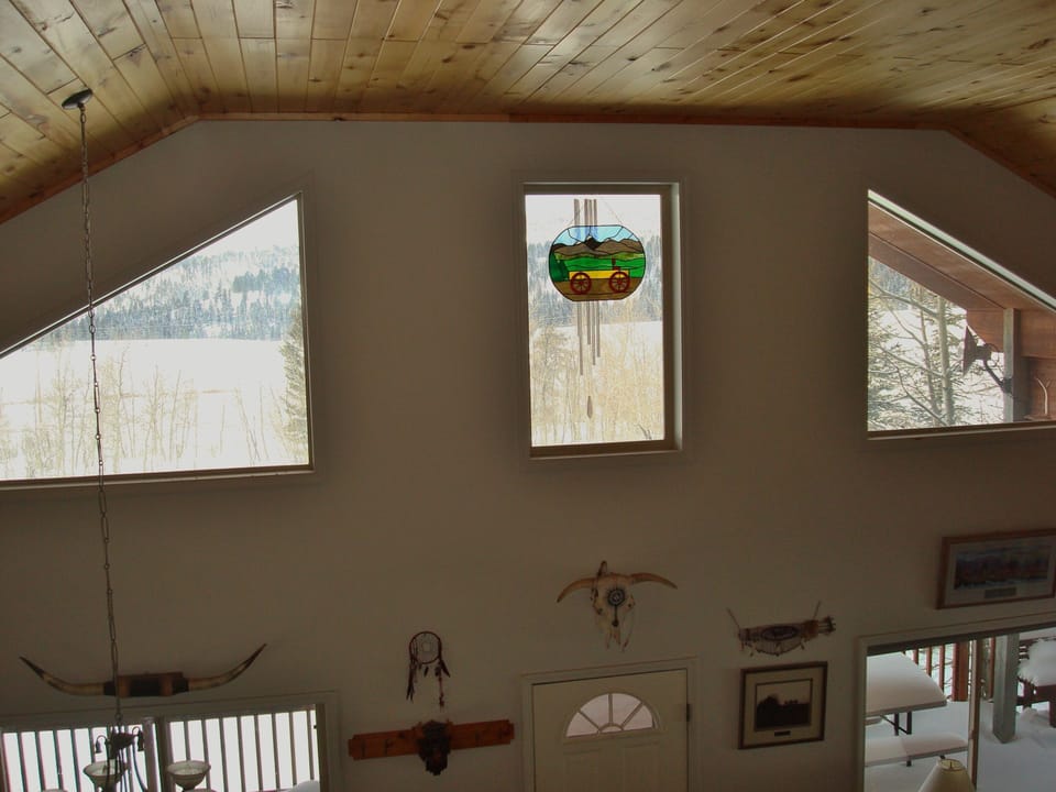 There's even a view from the upstairs lounge. (The photo doesn't do it justice!)