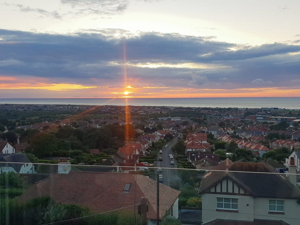 Beautiful sunset view | Hillside Retreat, Prestatyn