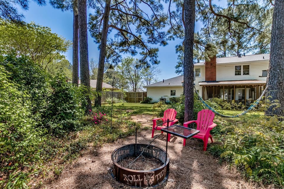 Back yard fire pit

