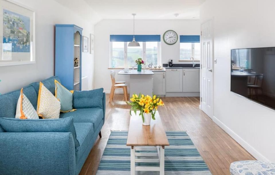 Living area with views over countryside 