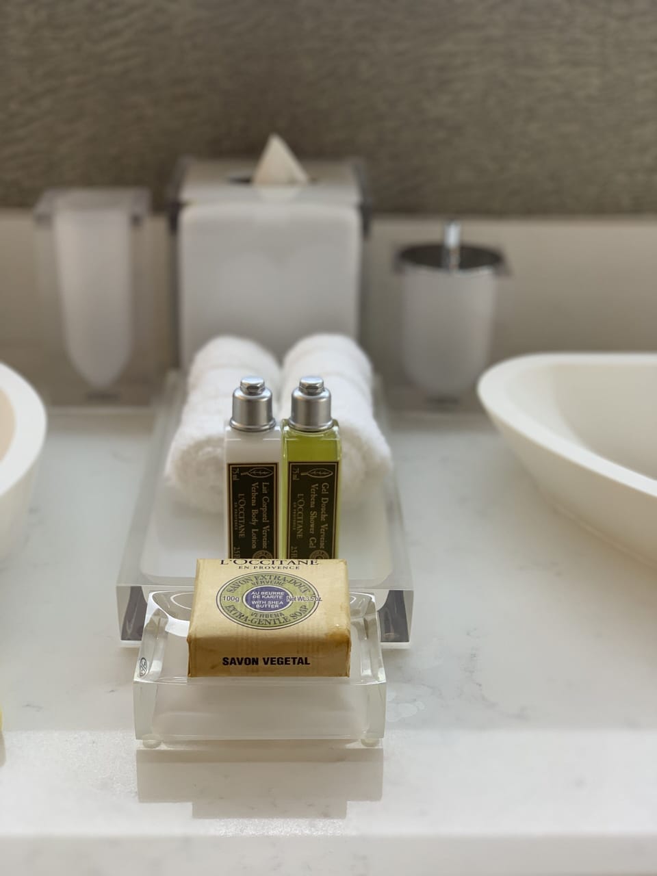 Best part of your stay are the l’occtaine amenities 
