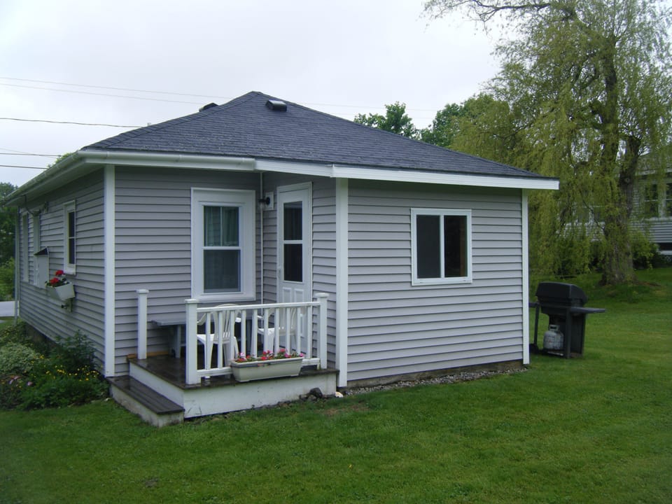 Back entrance of cottage
