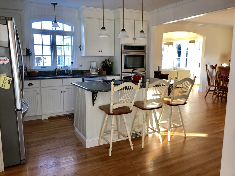Kitchen with new appliances including a double oven