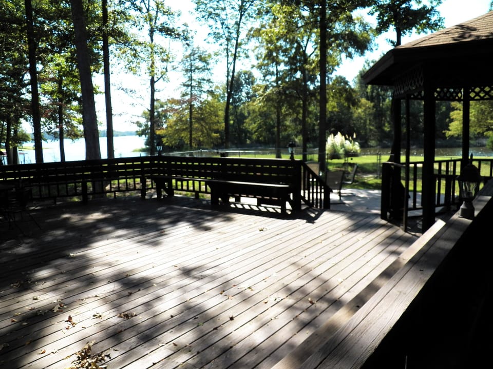 Large deck with a Great Lake view