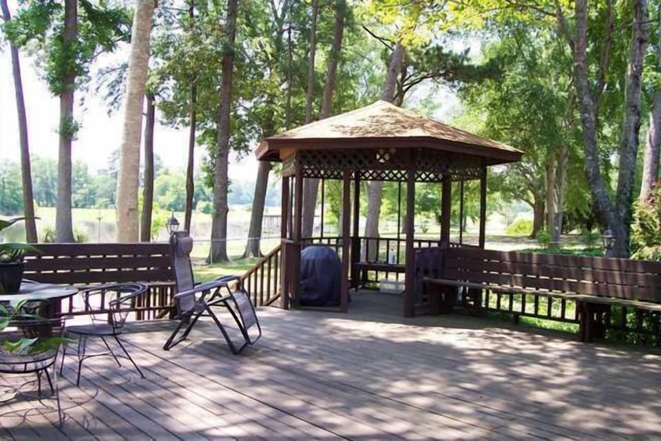 Gazebo on deck