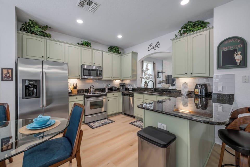 Seating area in kitchen