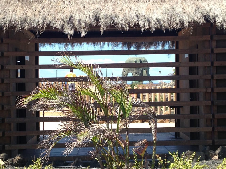 Near the water park entrance with the origo in the background