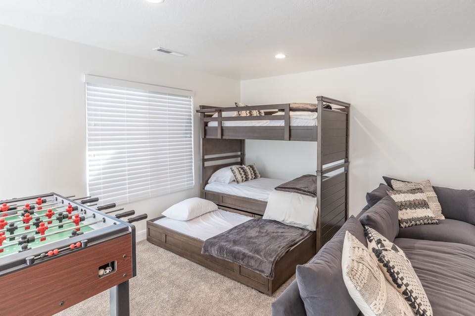 Loft Room - Twin over twin bunk beds with twin trundle located in the upstairs loft family room.