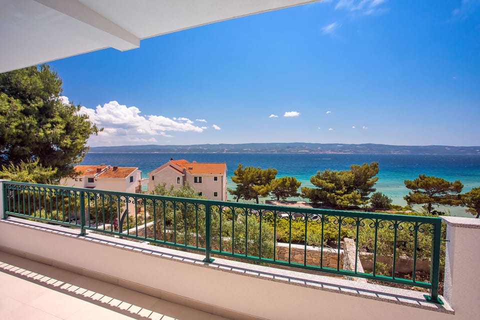 Beautiful view from the villa balcony 