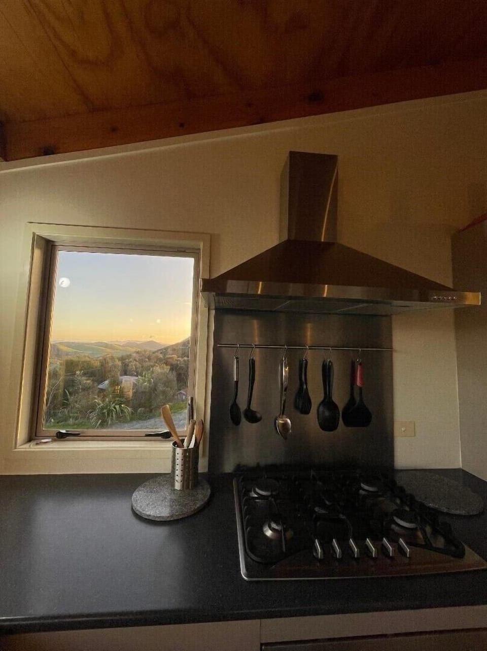 Kitchen - with views of the Heads thru window!