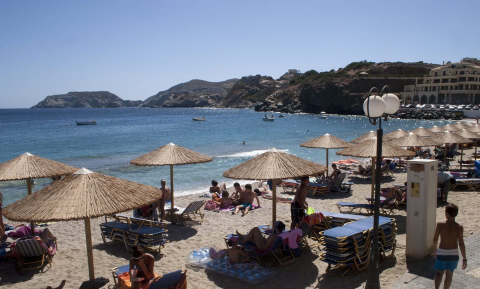 Organised bay of Agia Pelagia