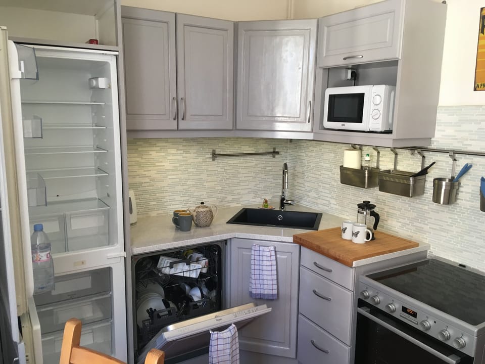 Largest fridge available, freezer, dishwasher, oven, stovetop, micro, etc.