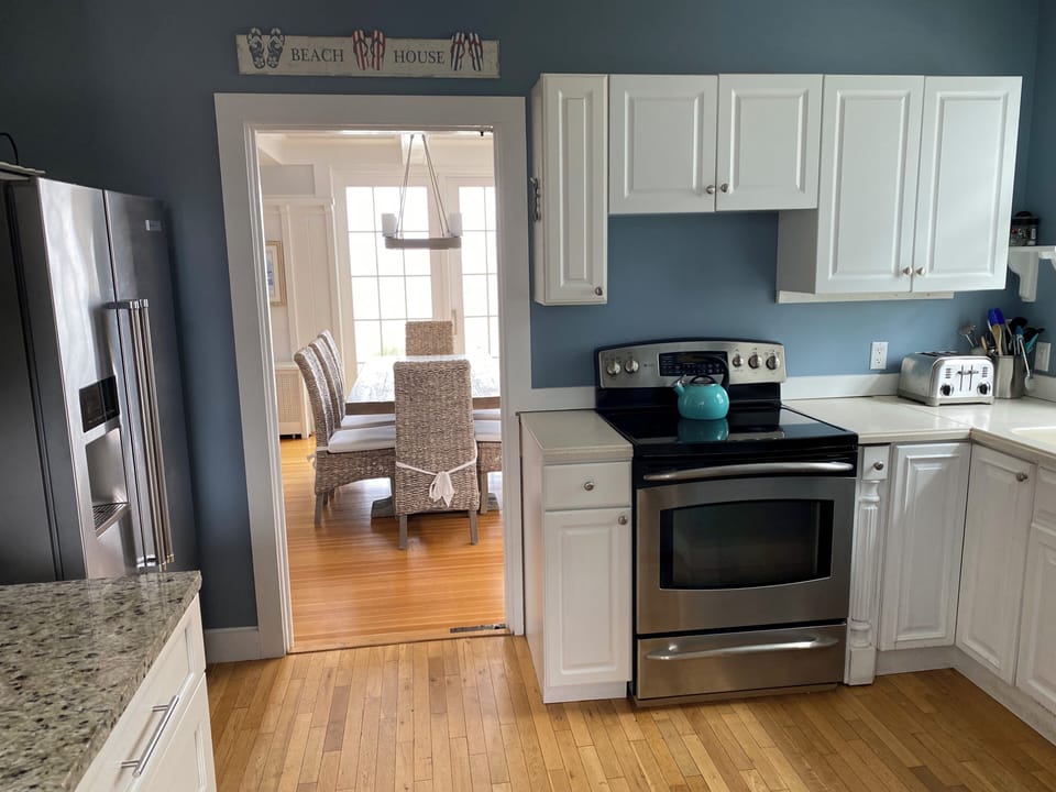 Kitchen with entrance to dining room