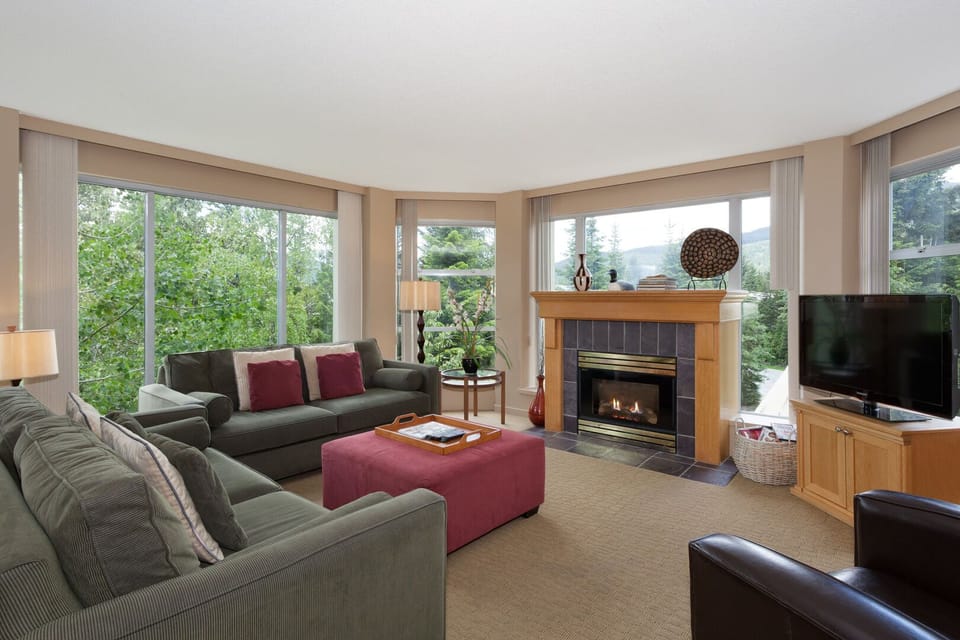 Living Room with Cosy Gas Fireplace