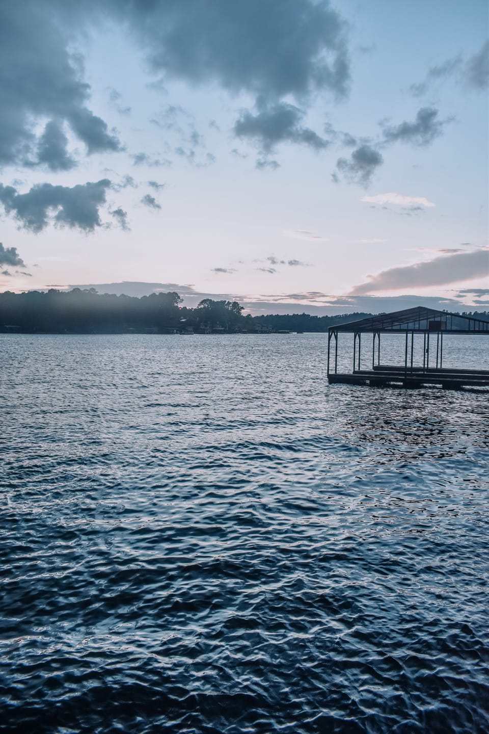 View from grassy knoll in front of condo