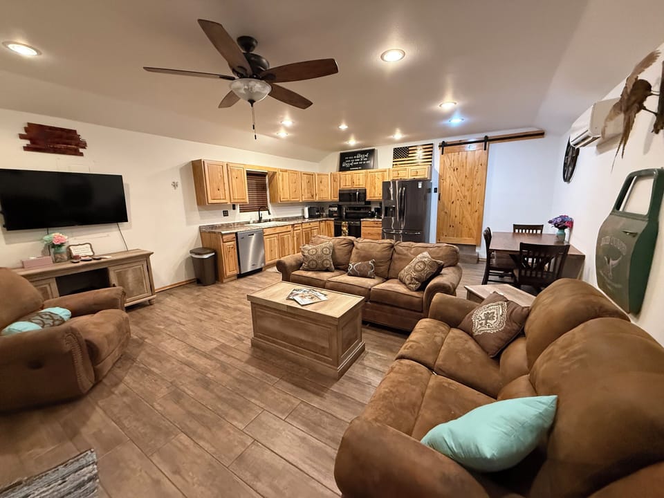 Living area with sleeper bed
